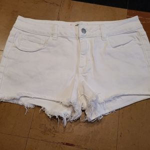 PINK Victorias Secret white denim booty shorts, shorts shorts. Misses 8 EUC